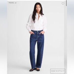 NWOT Madewell PIERCED BARREL LEG JEAN Size 26